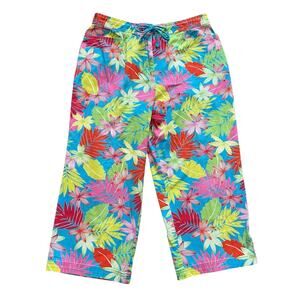 Sag Harbor Women's 14 Capri Pants Bright Beachy Boho Travel Fun